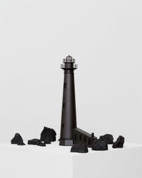 Black Lighthouse II / Faro negro II by Jorge Méndez Blake contemporary artwork installation
