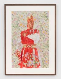 Misahel Hernández Study by Kehinde Wiley contemporary artwork painting, works on paper