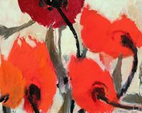 Poppies, Orange by Victor Kraus contemporary artwork painting
