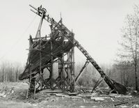Minnich Coal Co., Goodspring Mountains, Schuylkill County, USA by Bernd & Hilla Becher contemporary artwork photography