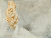 A Study about Painting Hands 002 by Zhou Zixi contemporary artwork painting