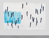 BA/JJ (blue) by Esther Kläs contemporary artwork works on paper