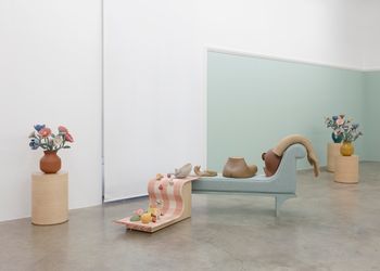 Exhibition view: Genesis Belanger, Blow Out, Perrotin, Paris (15 October–17 December 2022). Courtesy the artist and Perrotin. Photo: Claire Dorn. 