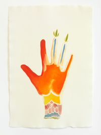 Right Hand by Veronika Holcová contemporary artwork painting, works on paper