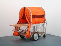 Homeless Vehicle, Variant 5 by Krzysztof Wodiczko contemporary artwork sculpture