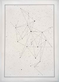 I saw all the letters in all the stars #32 by Timo Nasseri contemporary artwork drawing