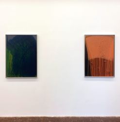 Exhibition view: Arnulf Rainer, Rot, Blau, Gelb, NF/Nieves Fernandez, Madrid (22 February).Courtesy NF/Nieves Fernandez