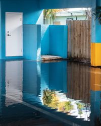 Blue Courtyard, Hollywood by Anastasia Samoylova contemporary artwork photography