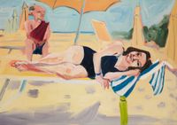 Ombrellone B14B by Chantal Joffe contemporary artwork painting