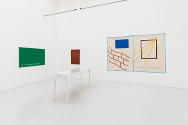 Exhibition view: Helen Cammock, I Decided I Want to Walk, Kate MacGarry, London (10 September–17 October 2020). Courtesy the artist and Kate MacGarry, London. Photo: Angus Mill