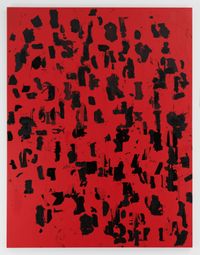 Debris Field (Red) #17 by Glenn Ligon contemporary artwork painting, drawing