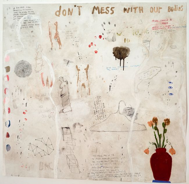 Don't Mess by Squeak Carnwath contemporary artwork