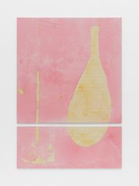 Parent, oblique (pink) by Ian Kiaer contemporary artwork painting, works on paper, drawing
