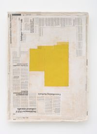 Composition with Yellow by Mark Manders contemporary artwork works on paper