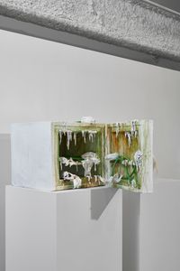 Covid Mini-Fridge by Valerie Hegarty contemporary artwork sculpture