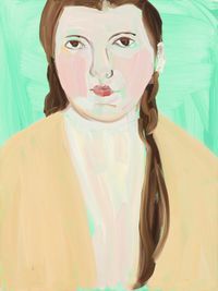 Bella in Yellow by Chantal Joffe contemporary artwork painting