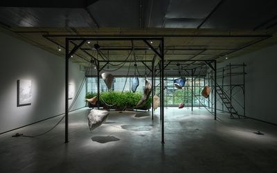 Exhibition view: Chiu Chen Hung, Embroidered Swallows Across Original Jungle, TKG+ Projects, Taipei (27 November 2021–22 January 2022).  Courtesy TKG+ Projects. Photo: ANPIS FOTO.