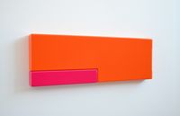 Orange Pink by Suzie Idiens contemporary artwork painting