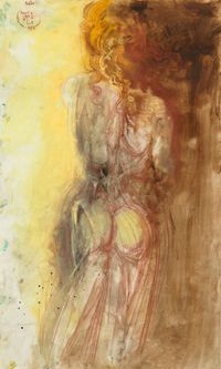 Nu féminin de dos by Salvador Dalí contemporary artwork painting, works on paper, drawing