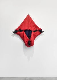 Sleeping Deep Red by Annette Messager contemporary artwork sculpture