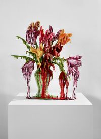 Weeping Tulips (Mixed Bouquet)(The Covid Diaries Series) by Valerie Hegarty contemporary artwork sculpture