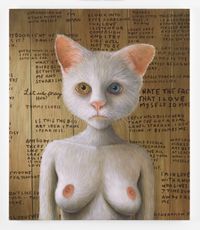 Miss. Kitty Redux by Sean Landers contemporary artwork painting