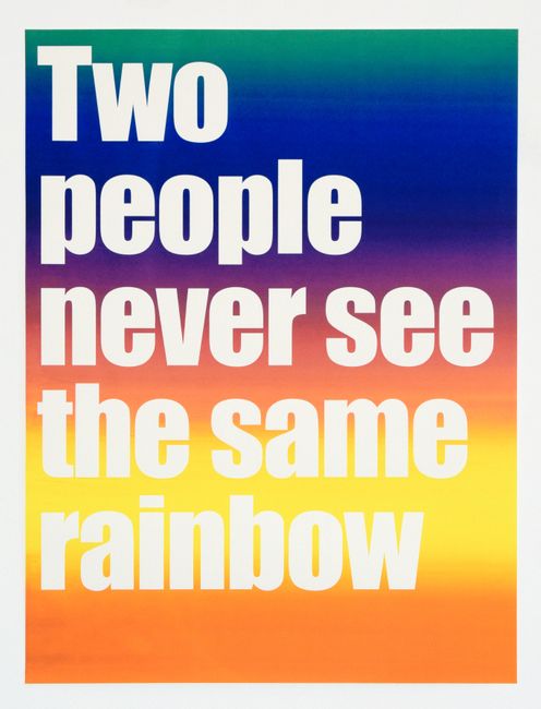 Rainbows... by Olaf Nicolai contemporary artwork