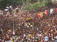 Feast of the Black Nazarene by Buen Calubayan contemporary artwork moving image