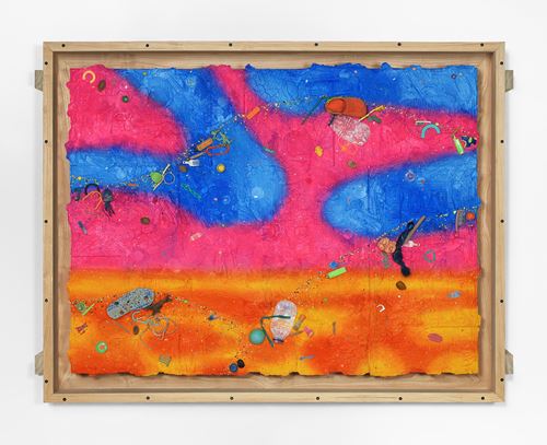 Pink Cloud by Ashley Bickerton contemporary artwork painting
