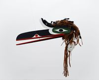 Kwakwaka’wakw, Musgamakw Dzawada’enuxw First Nation Supernatural Raven by Beau Dick contemporary artwork sculpture
