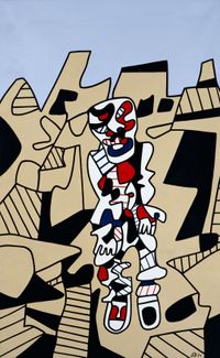 Le citadin by Jean Dubuffet contemporary artwork painting