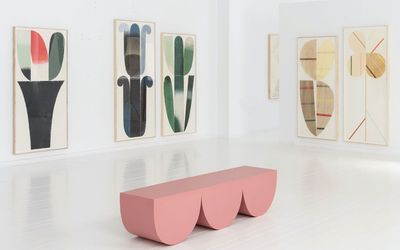 Contemporary art exhibition, Sabine finkenauer, Mailied at Alzueta Gallery, Séneca, Spain