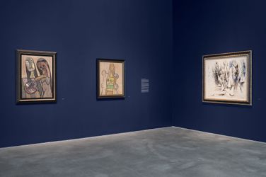 Exhibition views: Wifredo Lam, The Imagination at Work, Pace Gallery, 510 West 25th Street, New York (10 November–21 December 2021). Courtesy Pace Gallery.