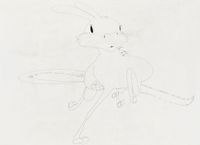 Running Mule by Song Ta contemporary artwork works on paper, drawing