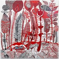 Anoiha (we will return in the future) by John Pule contemporary artwork works on paper