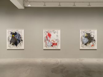 Contemporary art exhibition, Rita Ackermann, SPLITS: PRINTING | PAINTING at Hauser & Wirth, New York, 18th Street, United States