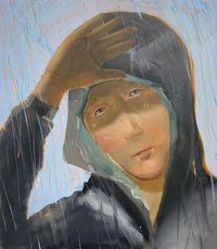슬픈 마리 Sad Mary by Ahn Ji-San contemporary artwork painting, works on paper