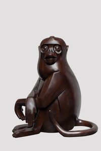 Golden Snub-Nosed Monkey by Daniel Daviau contemporary artwork sculpture