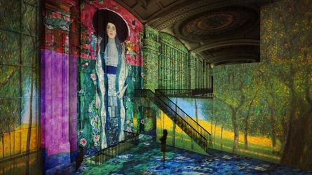 Gustav Klimt: Gold in Motion at Hall des Lumières (rendering). Courtesy Culturespaces.Image from:Hall des Lumières, New York’s Art Projection Palace, Opens with Klimt ShowRead NewsFollow ArtistEnquire