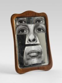 Autoportret în oglindă (Selbstbildnis im Spiegel) by Geta Brătescu contemporary artwork mixed media