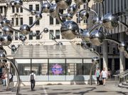 Yayoi Kusama Strings Spheres in New London Sculpture