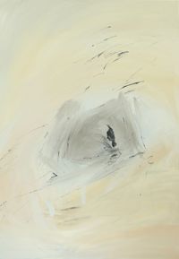 지붕과 고양이 by Heo Chanmi contemporary artwork painting, painting, works on paper, works on paper