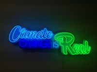 Climate Change is Real (Multiple) by Andrea Bowers contemporary artwork sculpture