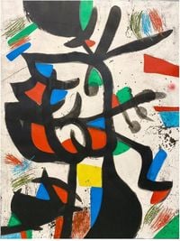La marchande de couleurs (The Color Merchant) by Joan Miró contemporary artwork works on paper, print