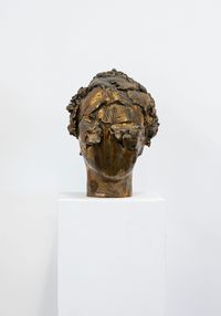 (Untitled) bronze head by Vanessa Beecroft contemporary artwork sculpture