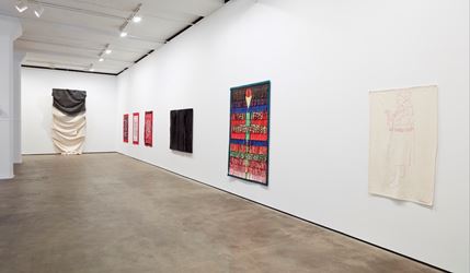 Exhibition view: Group Exhibition, Ravelled Threads, Sean Kelly, New York (22 June–3 August 2018). Courtesy Sean Kelly, New York.