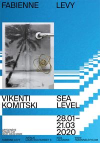 Exhibition Poster – Sea Level by Vikenti Komitski contemporary artwork print