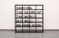 DANCING THE DESIRE OF THE WORLD BUT WILL BE HOME SOON by Joël Andrianomearisoa contemporary artwork sculpture