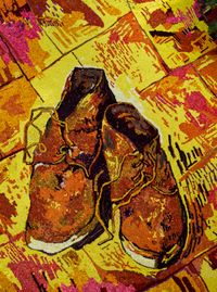 Pictures of flowers: Shoes by Vik Muniz contemporary artwork print