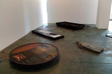 Exhibition view: Barbad Golshiri, Curriculum Mortis, Thomas Erben Gallery, New York (7 September–26 October 2013). Courtesy Thomas Erben Gallery.